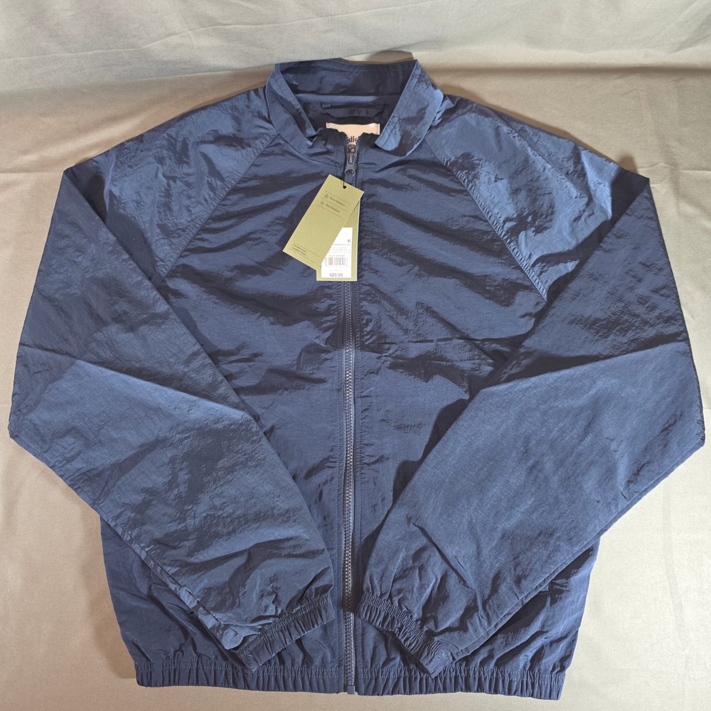 Goodfellow & Co Mens Cornelian Blue Windbreaker Jacket Water Resistant M NEW